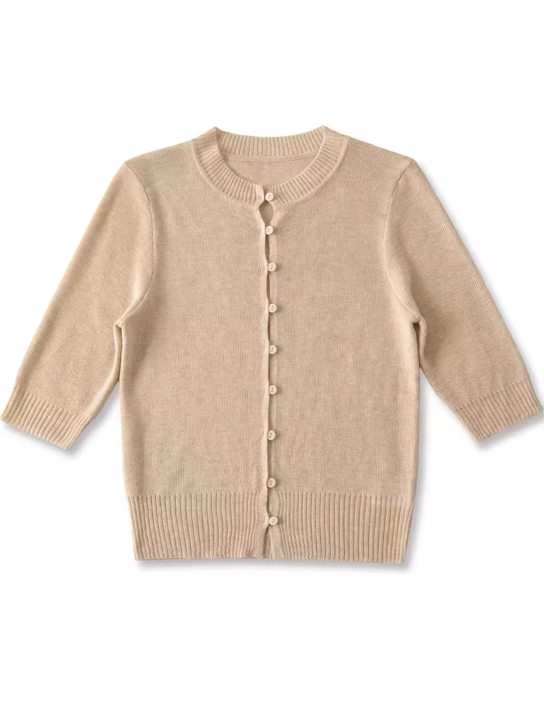 ハーフスリーブニットカーディガン