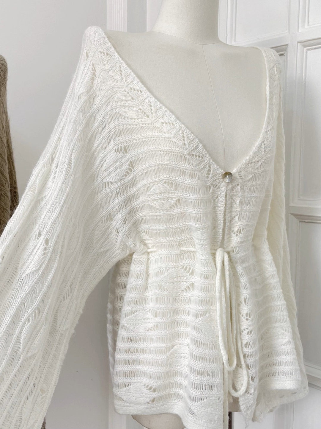 モヘアクロシェニットチュニック