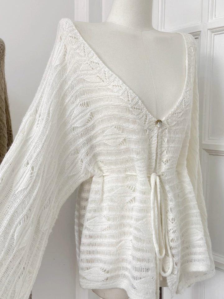 モヘアクロシェニットチュニック