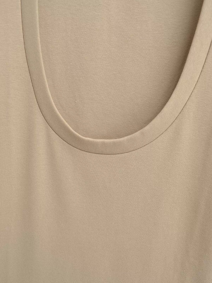 UネックTシャツミニワンピース