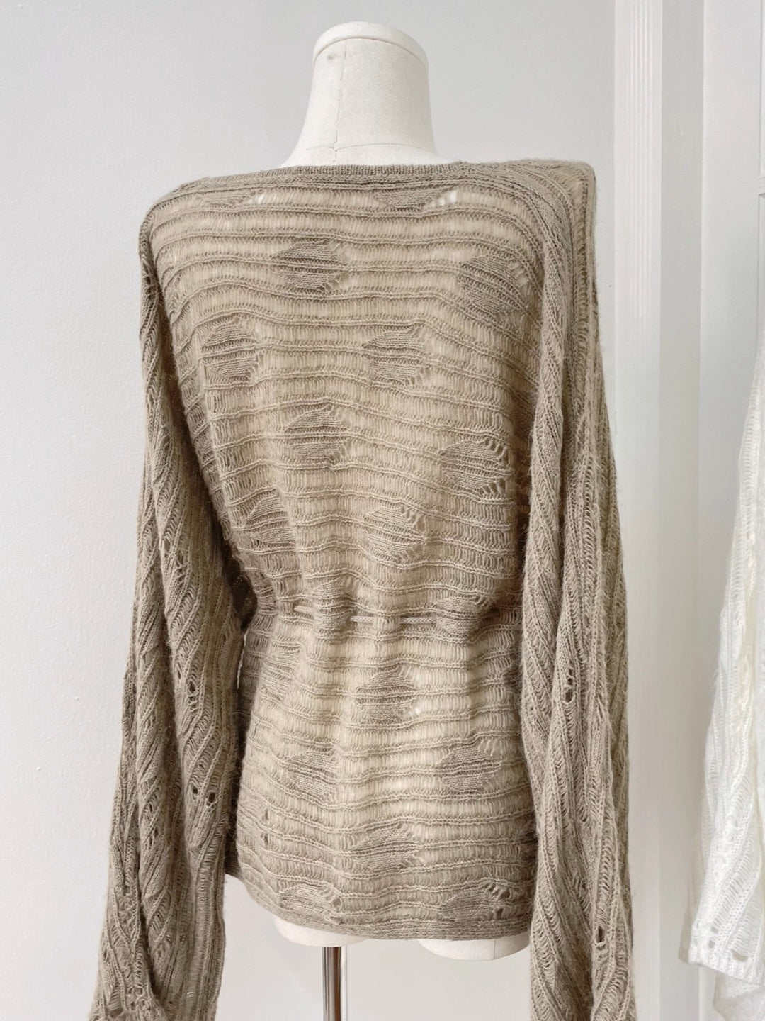 モヘアクロシェニットチュニック