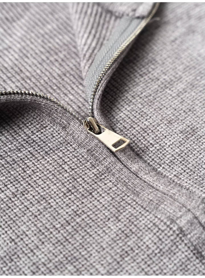 ジップアップサマーニットベスト