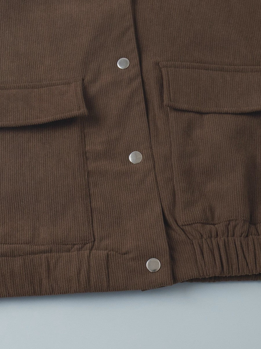 コーデュロイモックネックジャケット