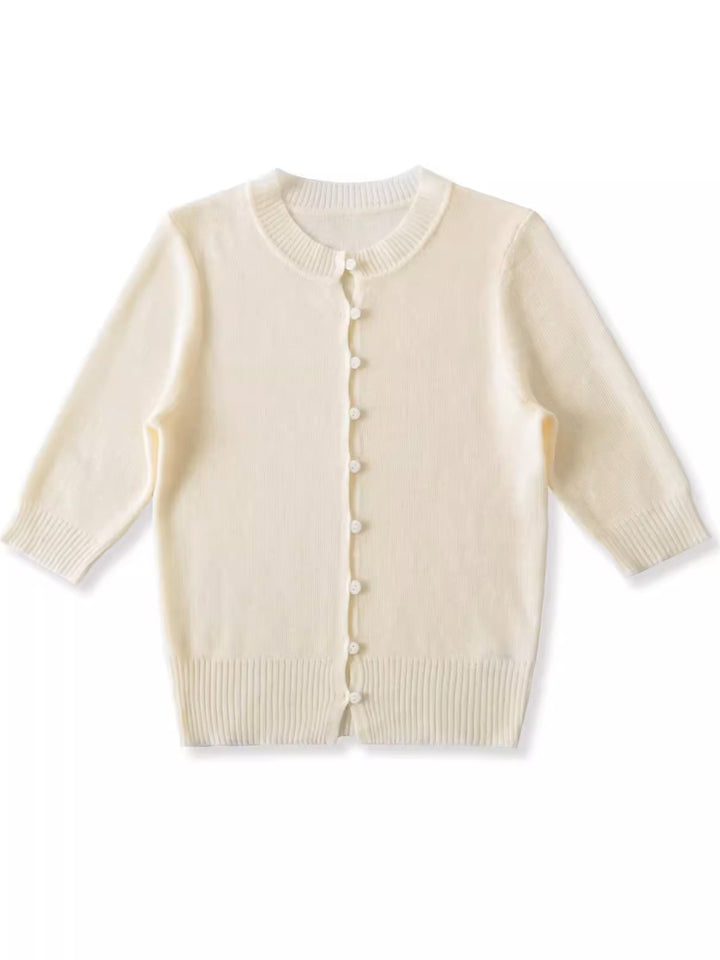 ハーフスリーブニットカーディガン