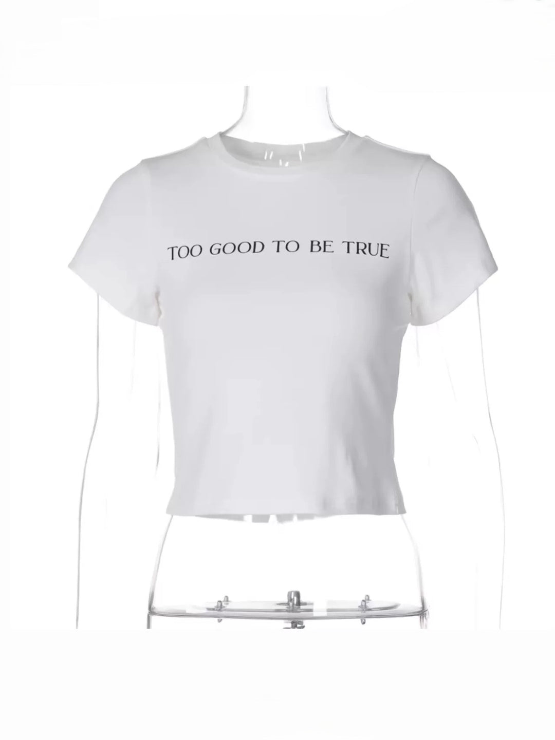 TOO GOOD TO BE TRUE ロゴプリントTシャツ