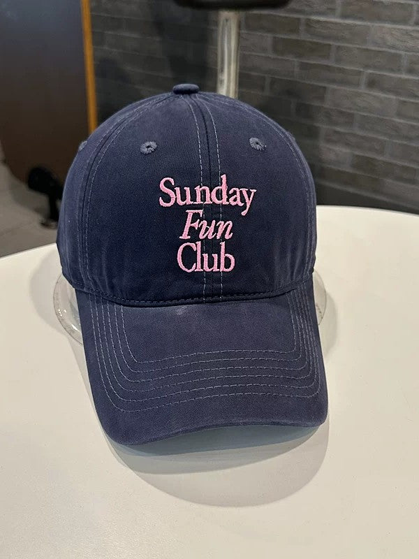 Sunday Fun Club 刺繍Cap