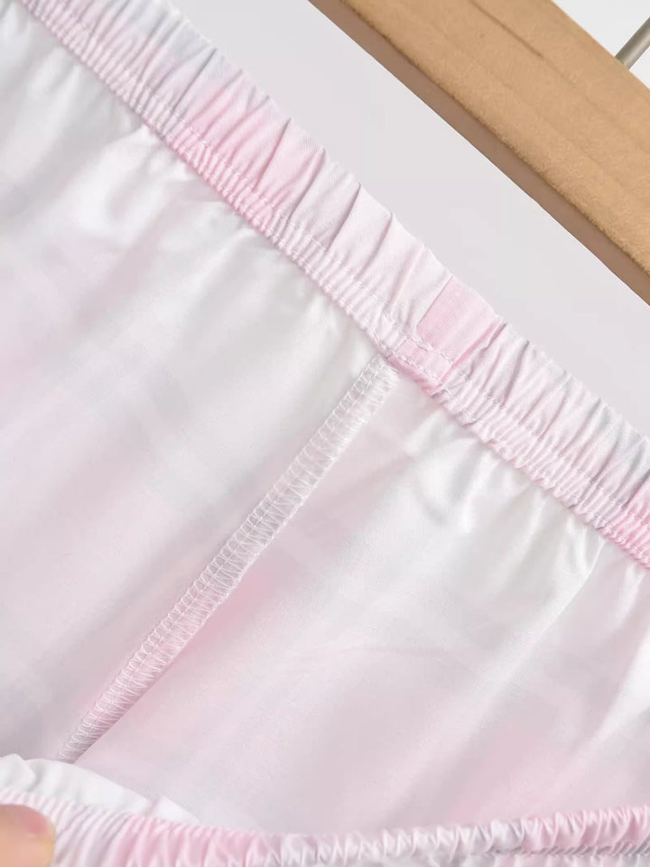 パステルチェックルームショートパンツ