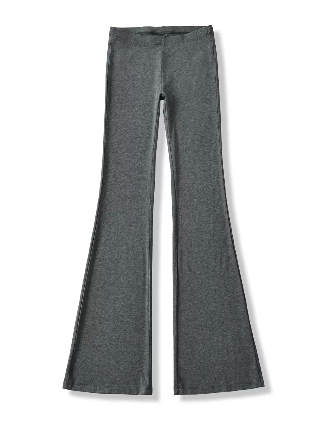 リヨセルブレンドストレッチフレアパンツ