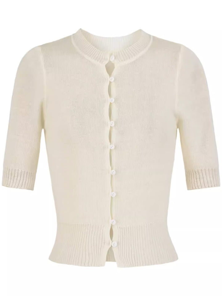 ハーフスリーブニットカーディガン