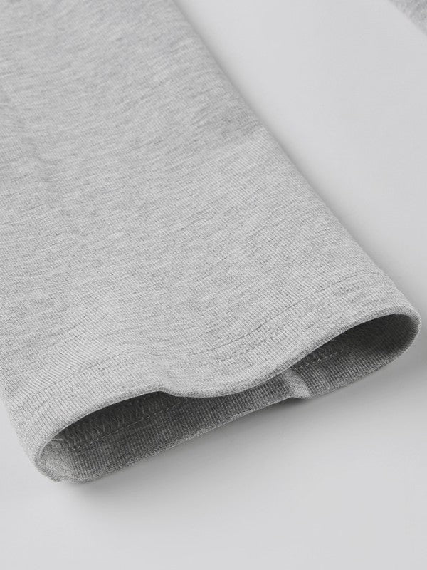 ラップデザイン裏起毛トップス