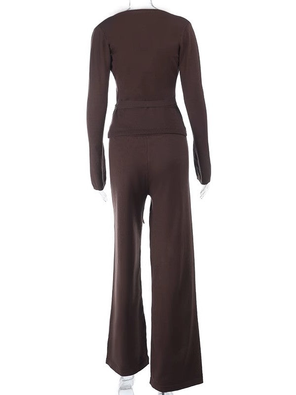 2ピース ラップニットセットアップ