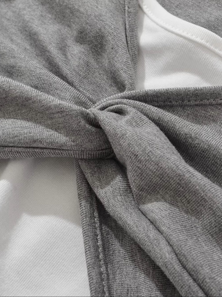 レイヤードツイストデザイントップス