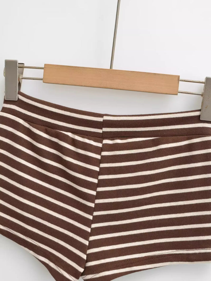 ボーダーローライズショートパンツ