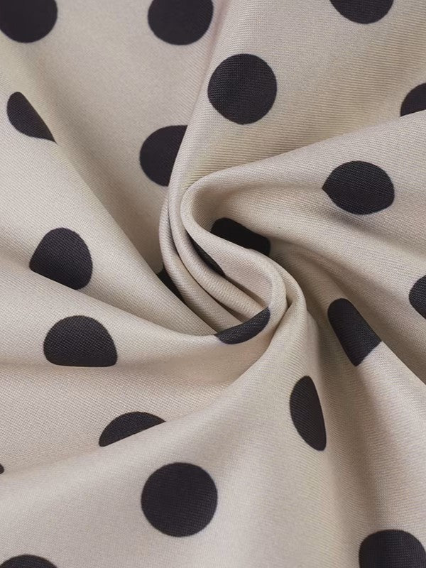 ポルカドットイージーフレアパンツ