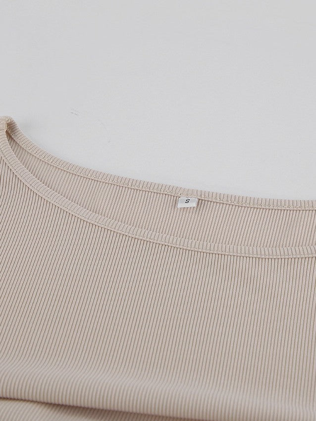 フレアスリーブウエストシャーリングトップス