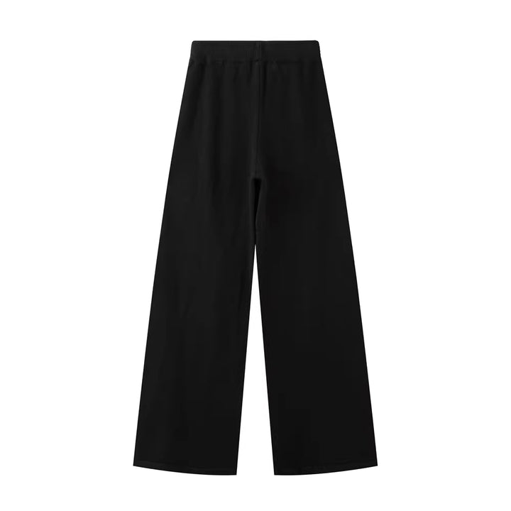 ニットラップカーディガンパンツセット