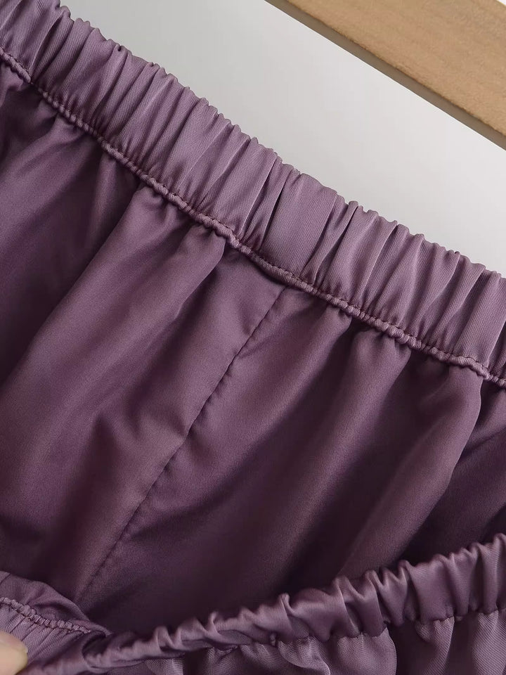 パステルチェックルームショートパンツ