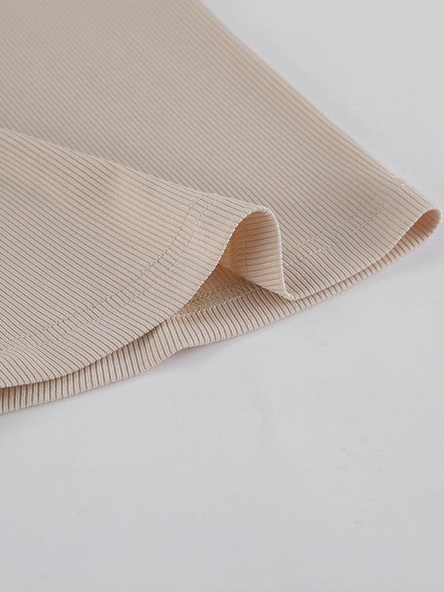 フレアスリーブウエストシャーリングトップス