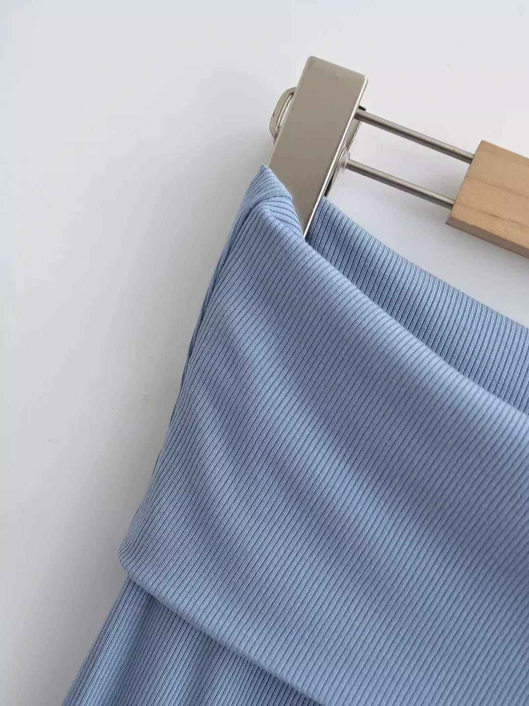 ワイドフォールドオーバーリブフレアパンツ