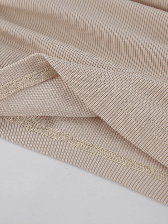 フレアスリーブウエストシャーリングトップス