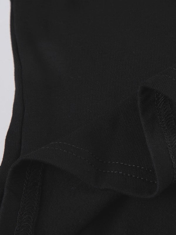 ラップデザイン裏起毛トップス