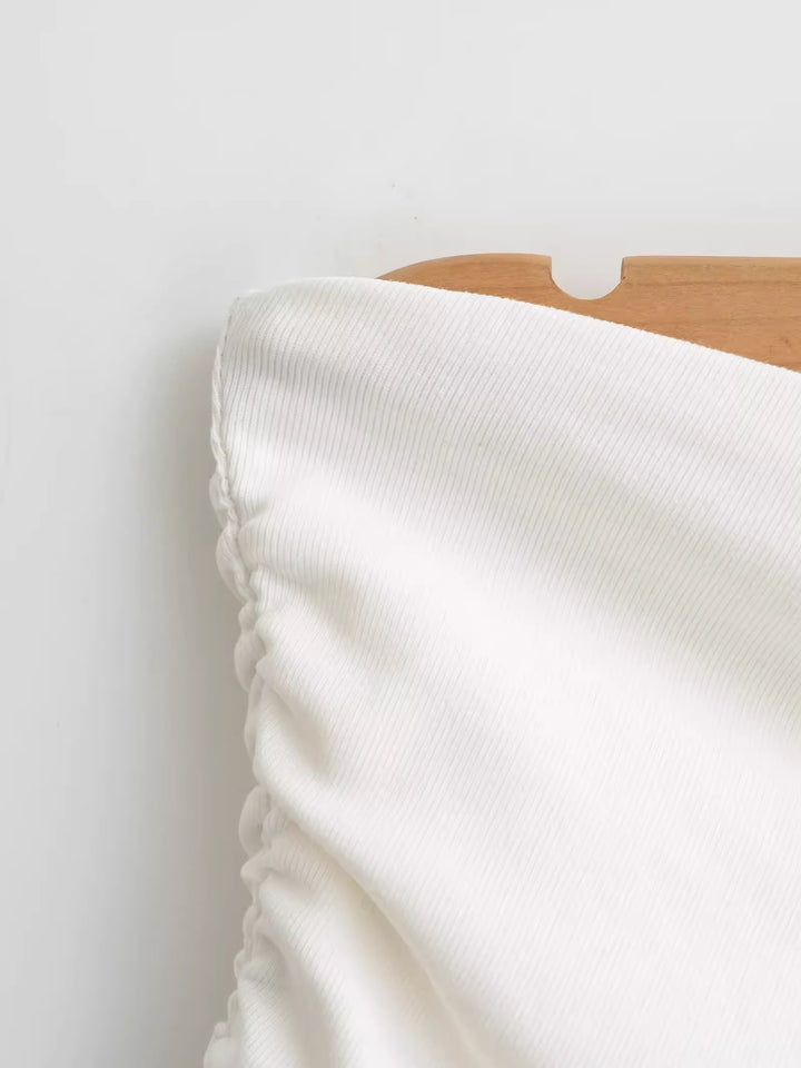 スムースフィットサイドギャザーチューブトップ