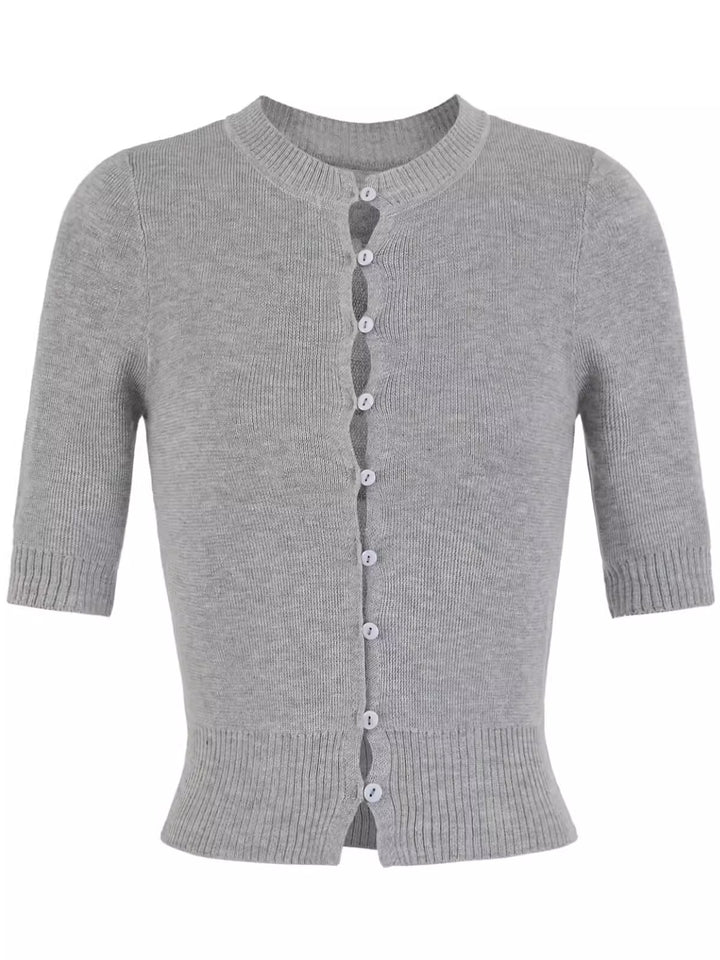 ハーフスリーブニットカーディガン