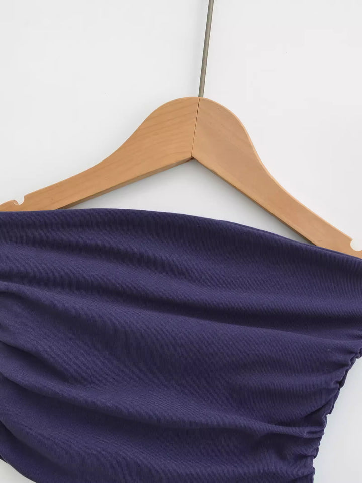 スムースフィットサイドギャザーチューブトップ