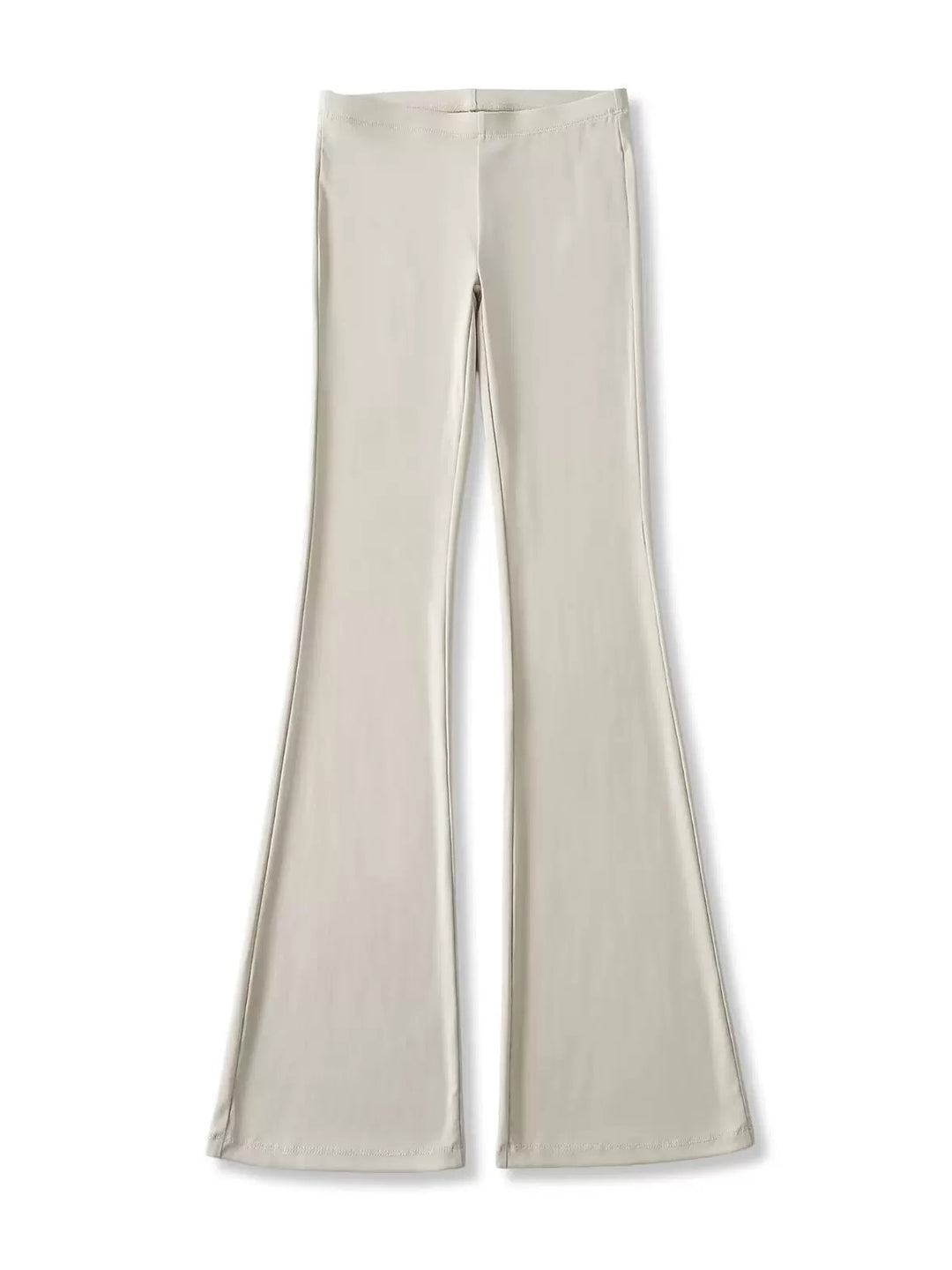 リヨセルブレンドストレッチフレアパンツ