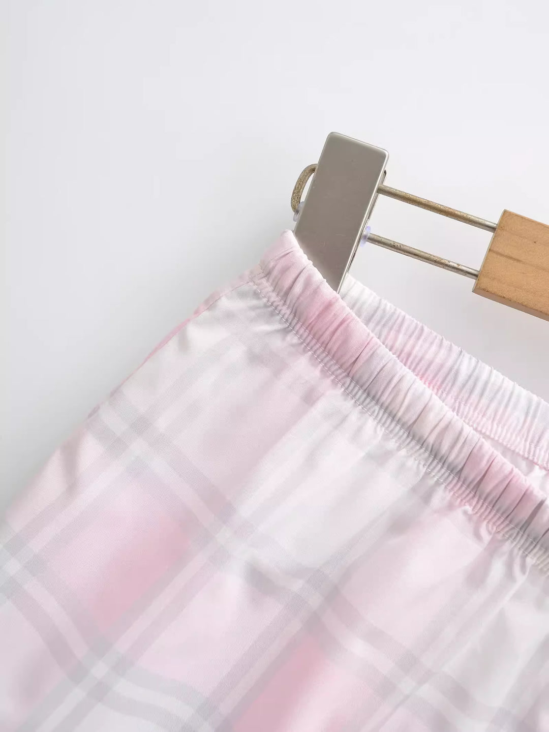 パステルチェックルームショートパンツ