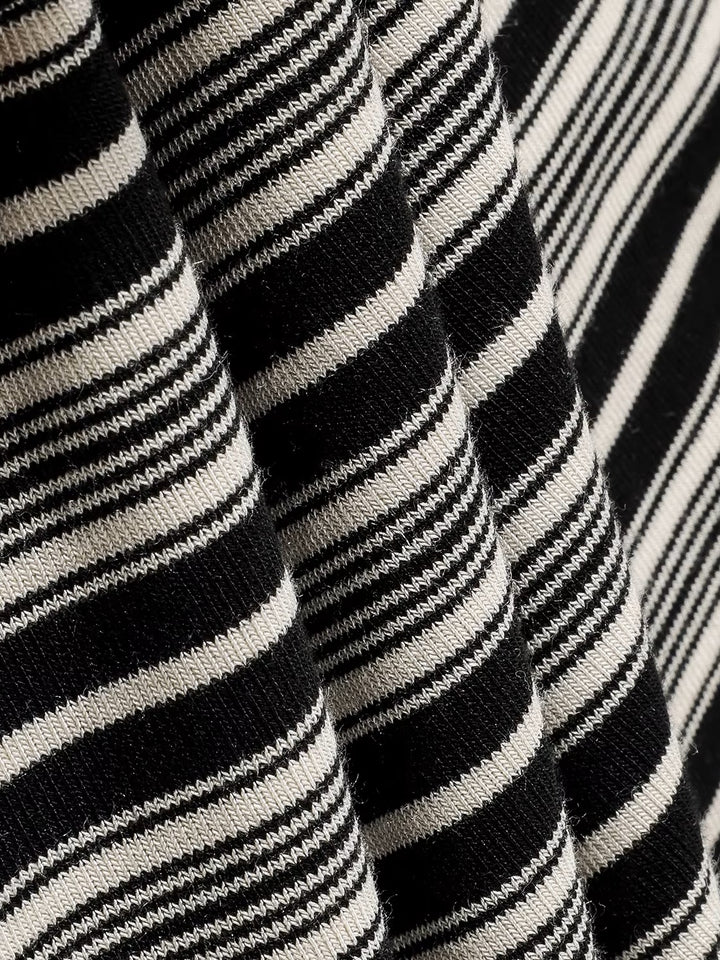 ボーダーロングタイバンドゥトップス