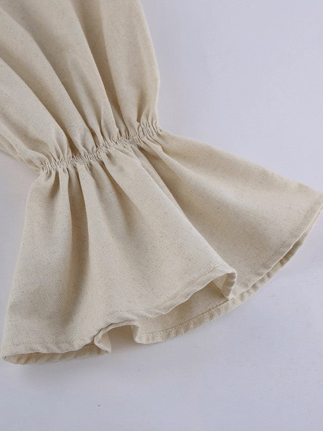 ボリュームスリーブマキシワンピース