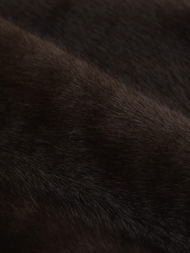 エコファー ハイネックノースリーブベスト