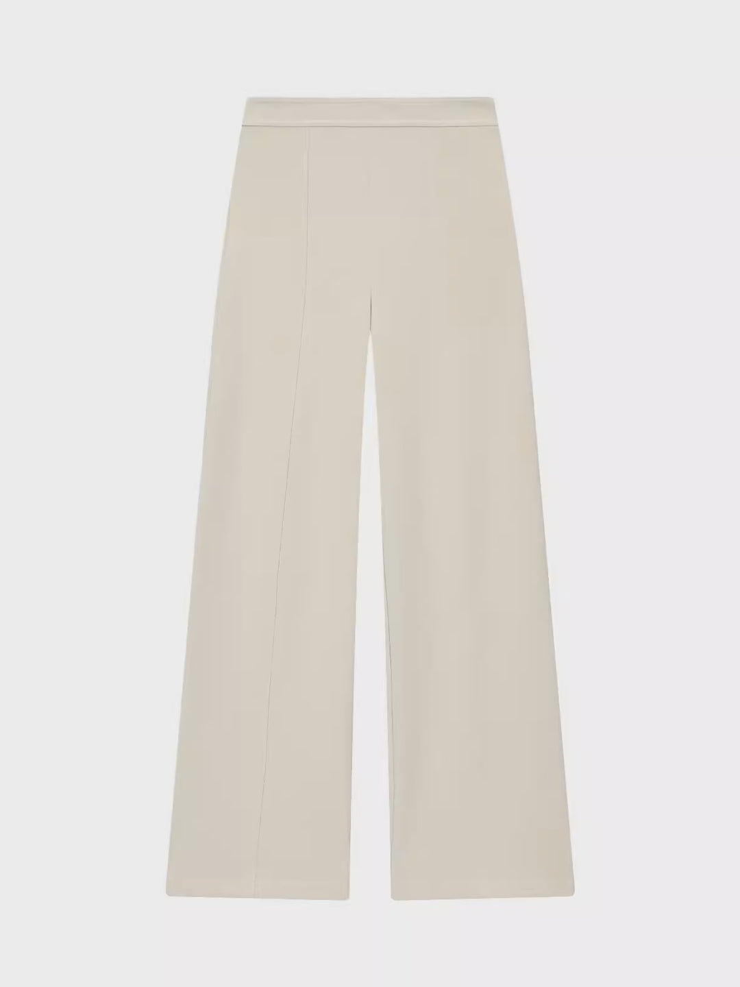 アシンメトリーハイネックトップスワイドパンツセット
