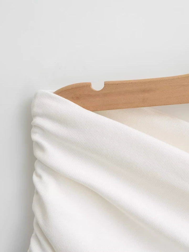 スムースフィットサイドギャザーチューブトップ