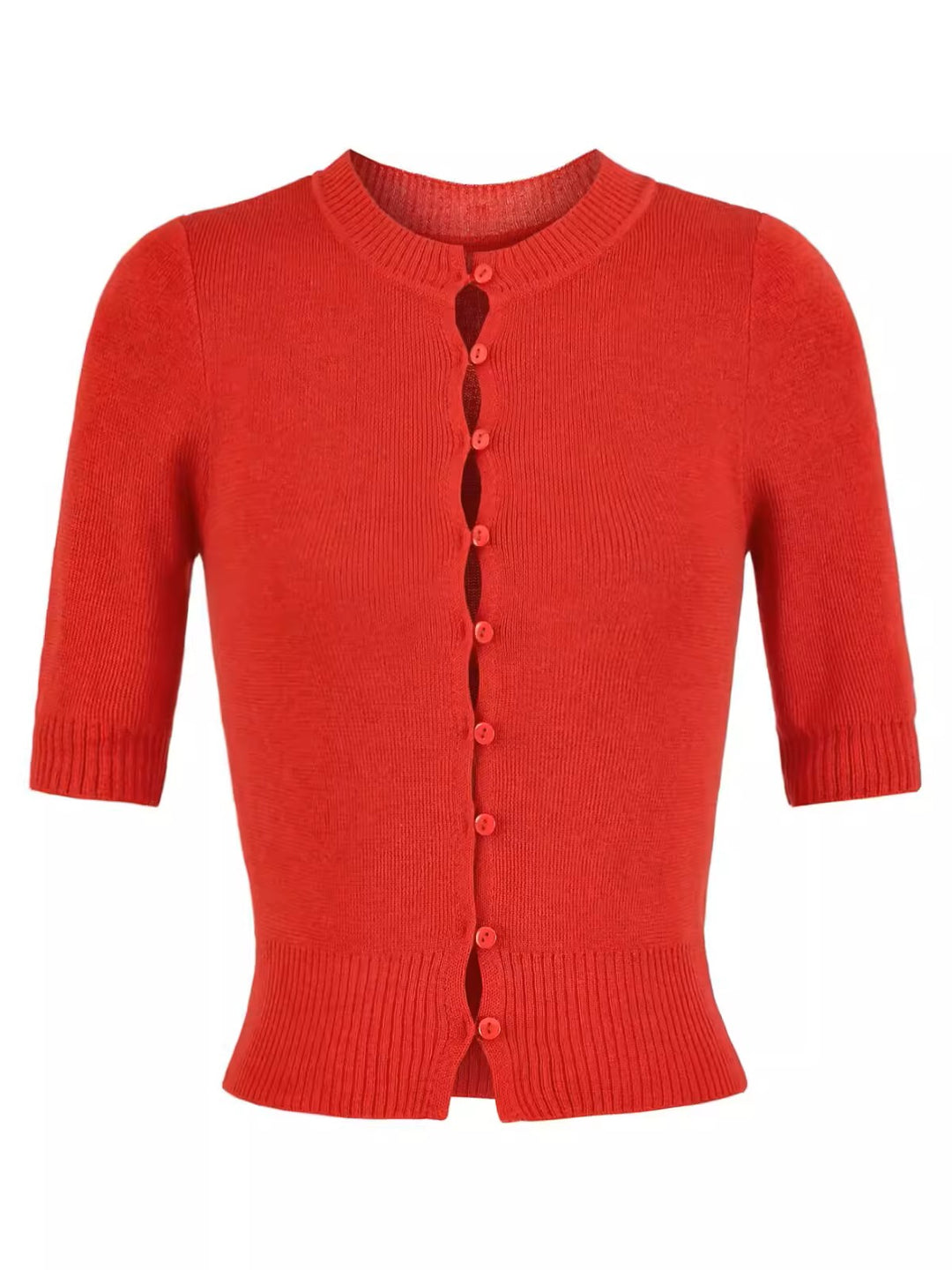 ハーフスリーブニットカーディガン