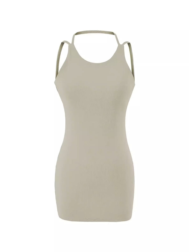 ダブルストラップチュニックタンクトップ