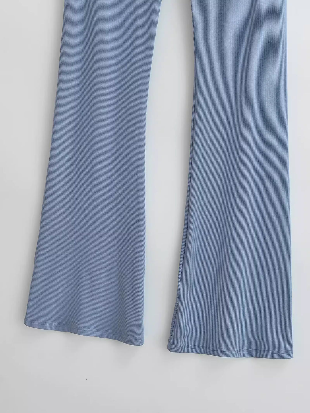 ワイドフォールドオーバーリブフレアパンツ