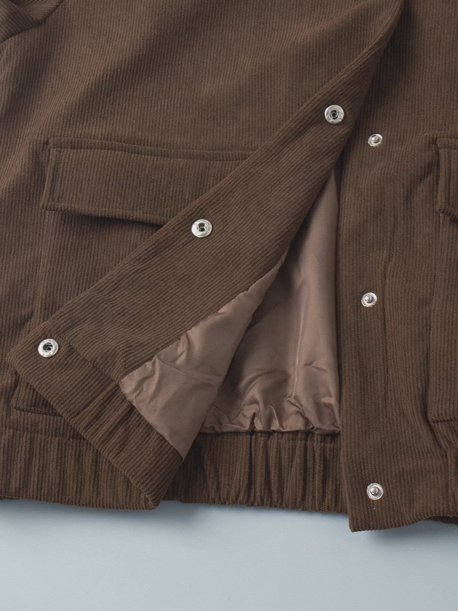 コーデュロイモックネックジャケット