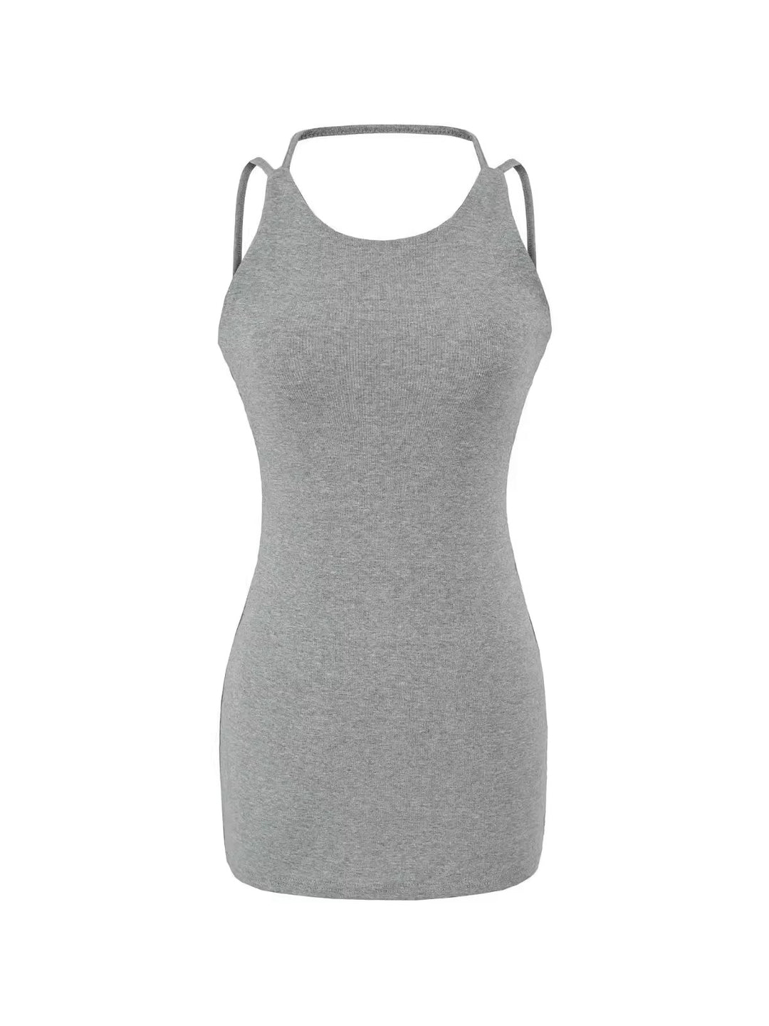 ダブルストラップチュニックタンクトップ