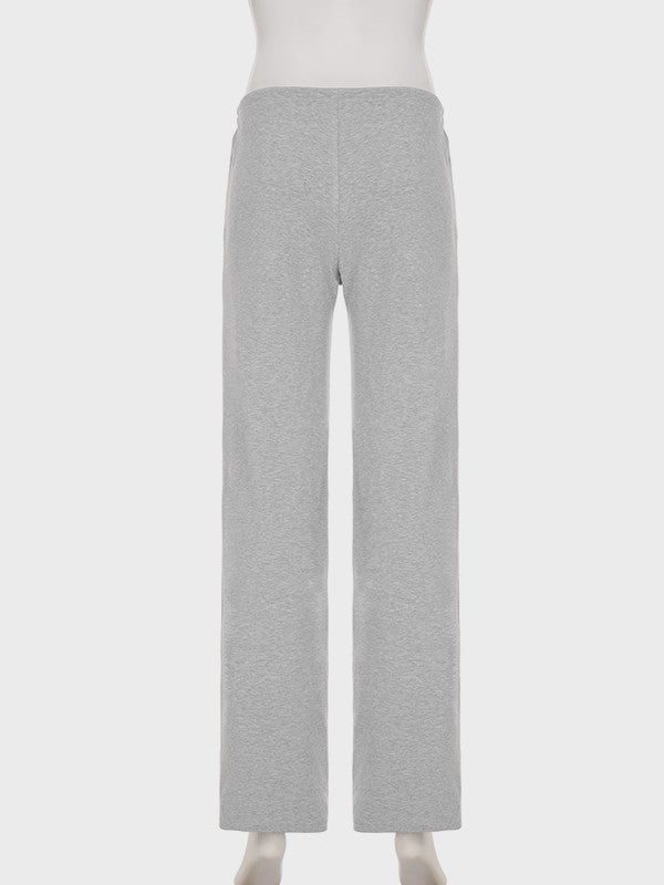 ストレートイージー裏起毛パンツ