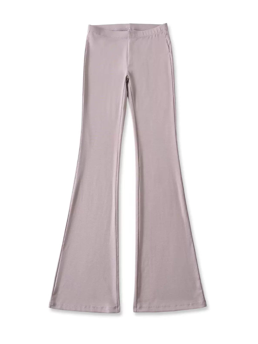 リヨセルブレンドストレッチフレアパンツ