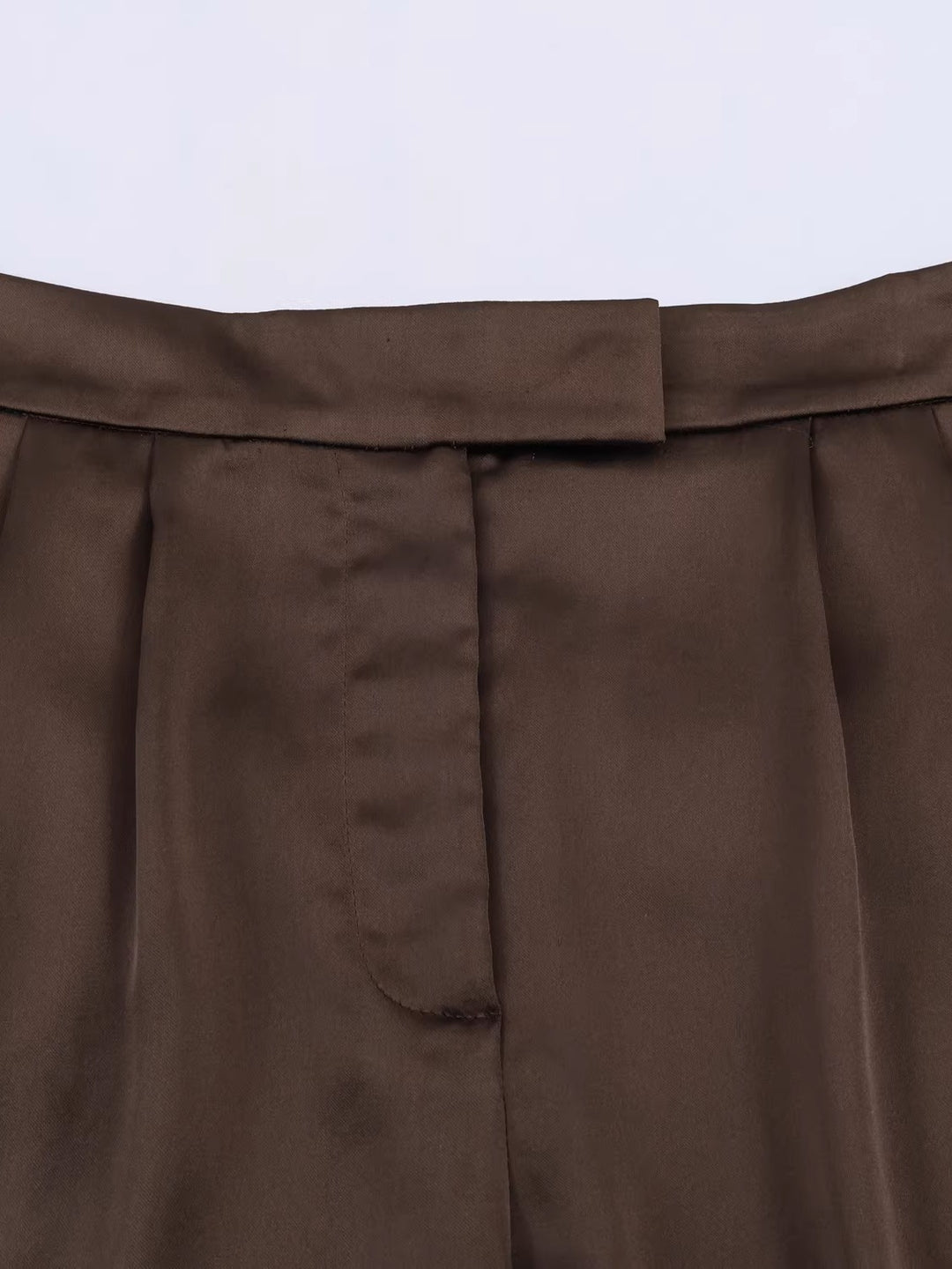 サテンレーストリムショートパンツ