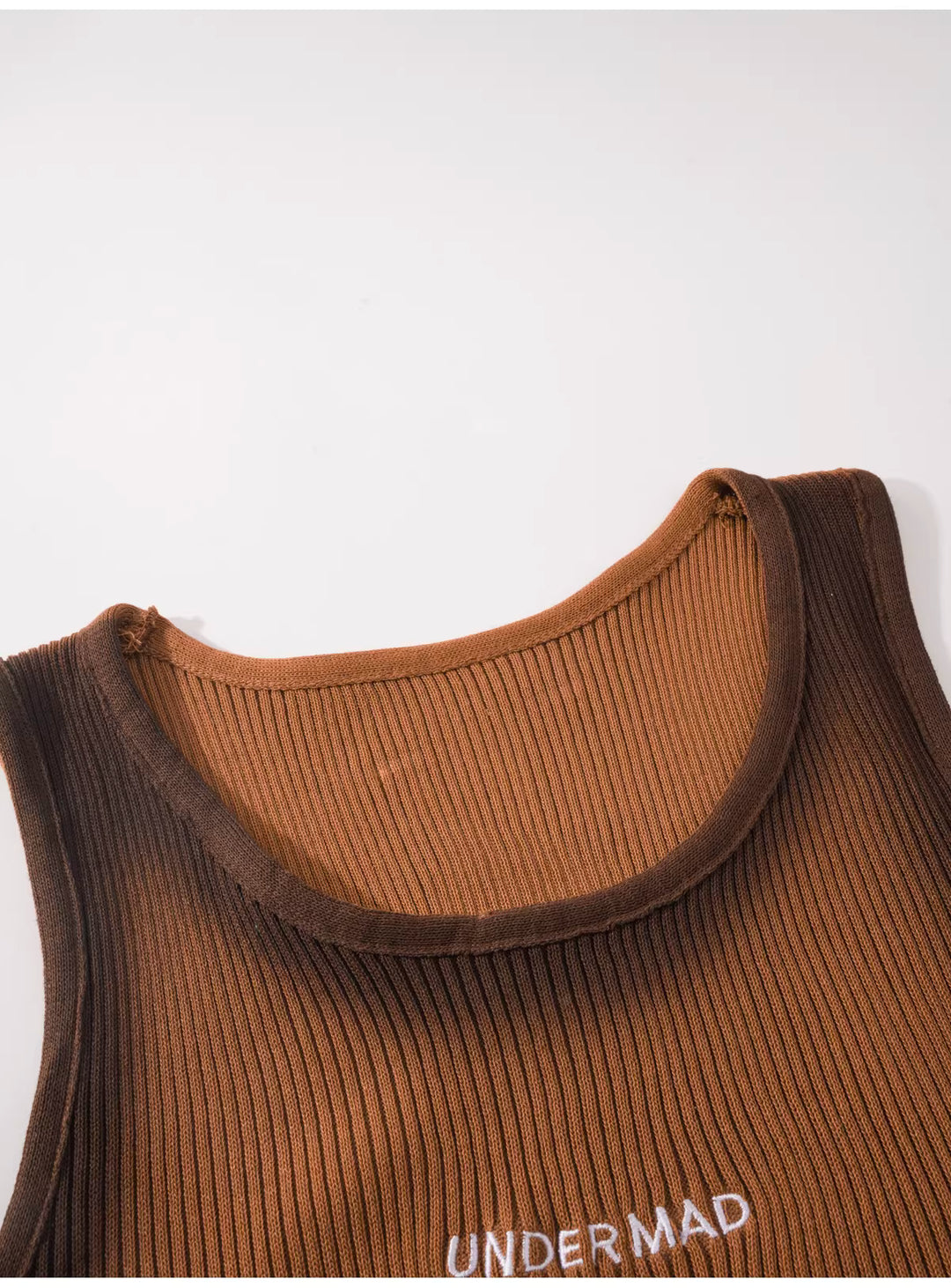 グラデーションリブタンクトップ