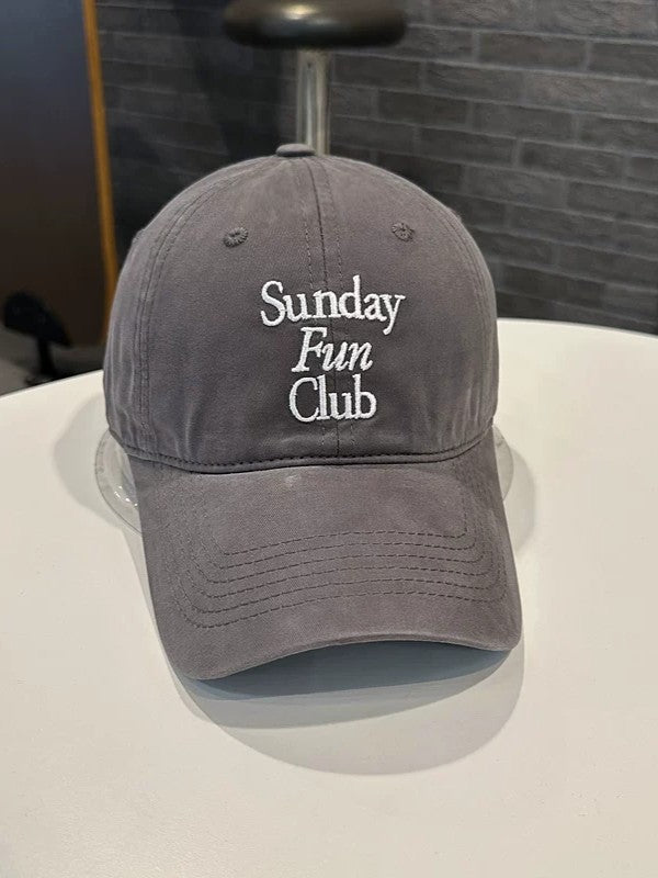Sunday Fun Club 刺繍Cap