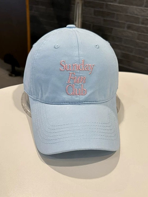 Sunday Fun Club 刺繍Cap
