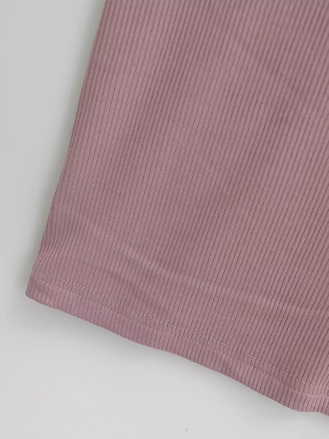 ワンショルダーリブワンピース