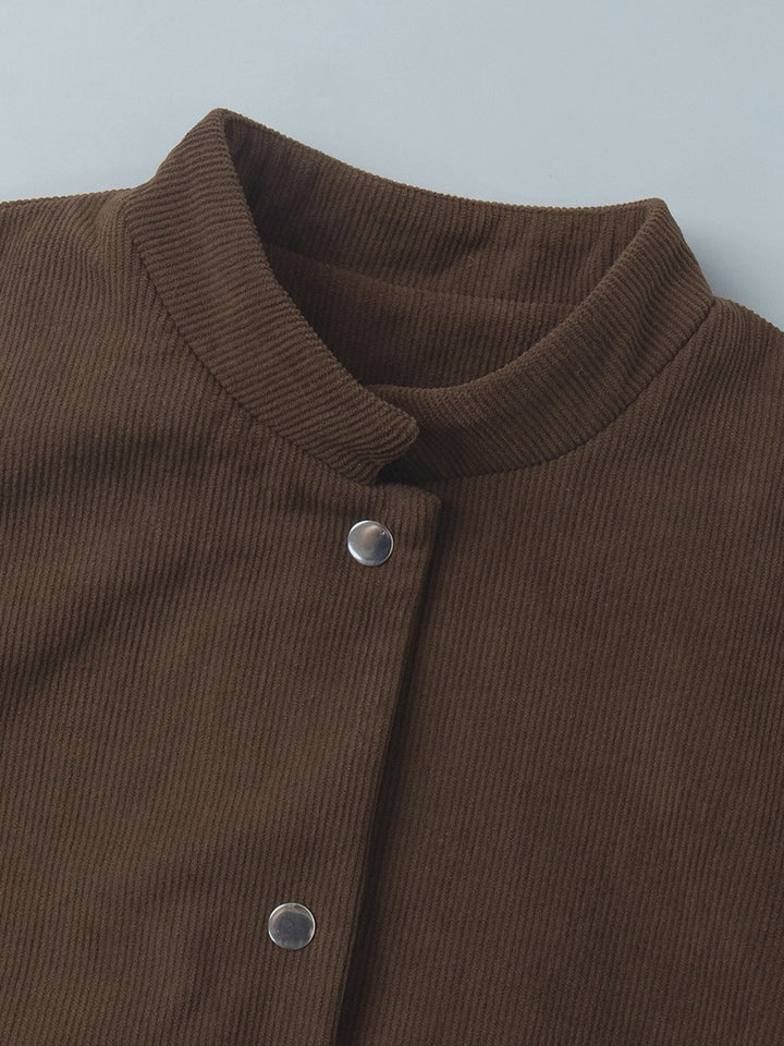 コーデュロイモックネックジャケット