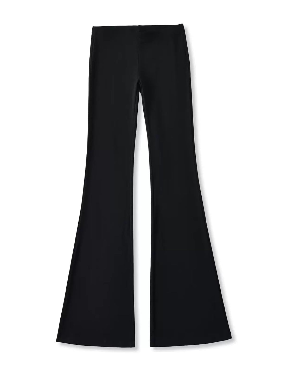 リヨセルブレンドストレッチフレアパンツ
