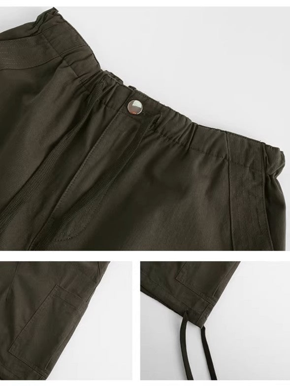 コットンカーゴバミューダパンツ